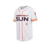 Pro Standard Big Boys WNBA Connecticut Sun MESH Button Down MESH TOP White/Orange M