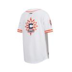 Pro Standard Big Boys WNBA Connecticut Sun MESH Button Down MESH TOP White/Orange M