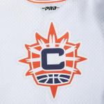 Pro Standard Big Boys WNBA Connecticut Sun MESH Button Down MESH TOP White/Orange M