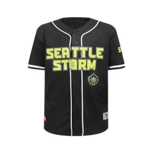Pro Standard Big Boys WNBA Seattle Storm MESH Button Down MESH TOP Black L