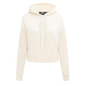 Pro Standard WOMENS WNBA CONNECTICUT SUN NEUTRAL CROPPED PULLOVER HOODIE EGGSHELL L