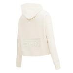 Pro Standard WOMENS WNBA CONNECTICUT SUN NEUTRAL CROPPED PULLOVER HOODIE EGGSHELL L
