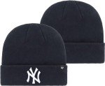 '47 MLB Unisex-Adult Primary Logo Cuffed Knit Primary Logo Team Color Beanie Hat Cold Weather Hat, One Size (New York Yankees Navy)