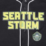 Pro Standard Big Boys WNBA Seattle Storm MESH Button Down MESH TOP Black L