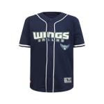 Pro Standard Big Boys WNBA Dallas Wings MESH Button Down MESH TOP Midnight Navy L