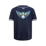 Pro Standard Big Boys WNBA Dallas Wings MESH Button Down MESH TOP Midnight Navy L