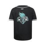 Pro Standard Big Boys WNBA New York Liberty MESH Button Down MESH TOP Black M