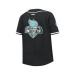 Pro Standard Big Boys WNBA New York Liberty MESH Button Down MESH TOP Black M