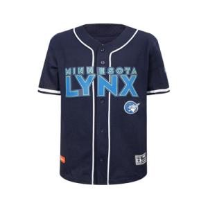 Pro Standard Big Boys WNBA Minnesota Lynx MESH Button Down MESH TOP Midnight Navy M