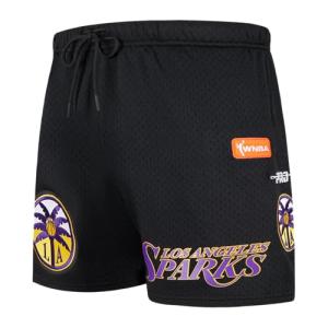 Pro Standard Mens WNBA Los Angeles Sparks MESH MESH Short Black M