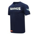 Pro Standard Mens WNBA Dallas Wings Classic Chenille Short Sleeve Tee Midnight Navy M