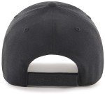 47 MLB Blackout Primary Logo MVP Adjustable Structure Hat, Adult One Size Fits All - Boston Red Sox - Black