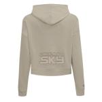 Pro Standard WOMENS WNBA CHICAGO SKY NEUTRAL CROPPED PULLOVER HOODIE TAUPE XL