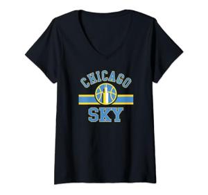 Womens WNBA Chicago Sky Downtown V-Neck T-Shirt