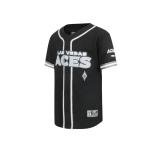 Pro Standard Big Boys WNBA LAS Vegas ACES MESH Button Down MESH TOP Black/Gray XL