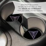 Desert Cactus Golden State Valkyries Car Accessories WNBA Women's Basketball League Absorbent Sandstone Cup Coasters Licensed Product Set of 2 (Design E)