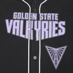 Pro Standard Mens WNBA Golden State Valkyries Mesh Button Down Mesh Top Black L