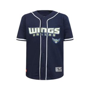 Pro Standard Big Boys WNBA Dallas Wings MESH Button Down MESH TOP Midnight Navy M