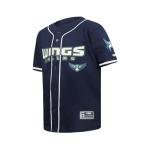 Pro Standard Big Boys WNBA Dallas Wings MESH Button Down MESH TOP Midnight Navy M