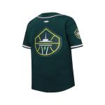 Pro Standard Big Boys WNBA Seattle Storm MESH Button Down MESH TOP Forest Green M