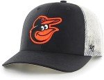 47 MLB Trucker Snapback Adjustable Hat, Adult One Size Fits All (as1, Alpha, one_Size, Baltimore Orioles Black)