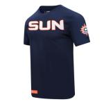 Pro Standard Mens WNBA Connecticut Sun Classic Chenille Short Sleeve Tee Midnight Navy L