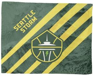 NORTHWEST WNBA Seattle Storm Splash Wave Flag Rally Towel, 15 x 18 inches