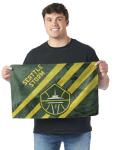 NORTHWEST WNBA Seattle Storm Splash Wave Flag Rally Towel, 15 x 18 inches