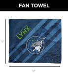NORTHWEST WNBA Minnesota Lynx Splash Wave Flag Rally Towel, 15 x 18 inches