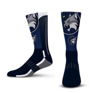 For Bare Feet WNBA MINNESOTA LYNX Zoom II Crew Sock Size Large