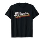 Atlanta Soccer Distressed Retro Baseball Script 404 United T-Shirt