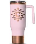 Hydrapeak x WNBA Officially Licensed Connecticut Sun 40 oz Voyager with Handle and Sip and Straw Lid, Leakproof Insulated Tumbler, Cup Holder Friendly