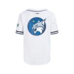 Pro Standard Big Boys WNBA Minnesota Lynx MESH Button Down MESH TOP White/Midnight Navy M