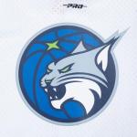 Pro Standard Big Boys WNBA Minnesota Lynx MESH Button Down MESH TOP White/Midnight Navy M