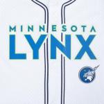 Pro Standard Big Boys WNBA Minnesota Lynx MESH Button Down MESH TOP White/Midnight Navy M