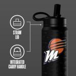 Hydrapeak x WNBA Officially Licensed Phoenix Mercury 26 oz Active Water Bottle with Chug Lid and Handle Reusable Stainless Steel Double Wall Insulated Sports Gift