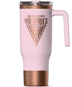 Hydrapeak x WNBA Officially Licensed Golden State Valkyries 40 oz Voyager with Handle and Sip and Straw Lid, Leakproof Insulated Tumbler, Cup Holder Friendly