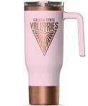Hydrapeak x WNBA Officially Licensed Golden State Valkyries 40 oz Voyager with Handle and Sip and Straw Lid, Leakproof Insulated Tumbler, Cup Holder Friendly