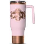 Hydrapeak x WNBA Officially Licensed Washington Mystics 40 oz Voyager with Handle and Sip and Straw Lid, Leakproof Insulated Tumbler, Cup Holder Friendly