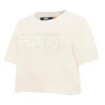 Pro Standard Womens WNBA Connecticut Sun Neutral Short Sleeve Boxy Tee Eggshell S