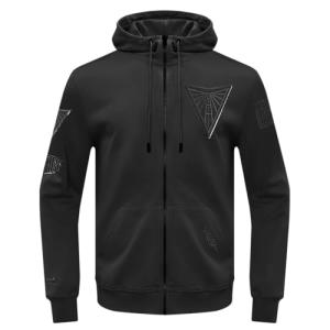 Pro Standard MENS WNBA Golden State Valkyries CLASSIC Triple BlackFULL ZIP HOODIE BLACK M