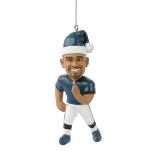 FOCO - NFL 4" Elf Player Resin Xmas Christmas Tree Team Ornament (Jalen Hurts - Philadelphia Eagles)