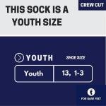 FBF - NFL Player # Youth Size Kids Crew Socks Approx. 4-8 years old (US, Alpha, One Size, Regular, Youth, Jalen Hurts - Philadelphia Eagles)