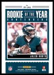 2020 Panini Contenders JALEN HURTS"Rookie of the Year" RC #RY-JHU Mint
