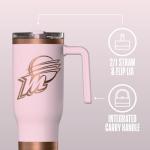Hydrapeak x WNBA Officially Licensed Phoenix Mercury 40 oz Voyager with Handle and Sip and Straw Lid, Leakproof Insulated Tumbler, Cup Holder Friendly