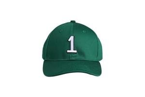 Shxinet Jalen Hurts 1# Green Embroidered Baseball Cap Flat Brim Hat with Stitching for Sports Outdoor - Unisex