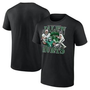 Fanatics Men's Jalen Hurts Black Philadelphia Eagles Notorious Player Graphic T-Shirt