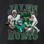 Fanatics Men's Jalen Hurts Black Philadelphia Eagles Notorious Player Graphic T-Shirt