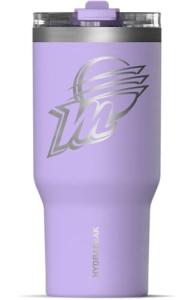 Hydrapeak x WNBA Officially Licensed Phoenix Mercury 25 oz Tumbler with Sip and Straw Lid, Cup Holder Friendly, Leakproof Insulated Tumbler