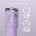 Hydrapeak x WNBA Officially Licensed Phoenix Mercury 25 oz Tumbler with Sip and Straw Lid, Cup Holder Friendly, Leakproof Insulated Tumbler